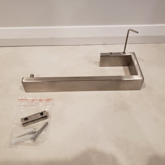 Brand New Bathroom Hardware Towel Bar Brushed Nickel - Picture 5 of 11